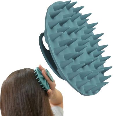 China Wet And Dry Manual Washing All Natural Hair Scrubber Head Care Scalp Soft Silicone for sale