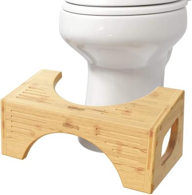 China Simple Traditional Bamboo Squatty Potty Bathroom Toilet Stool for sale