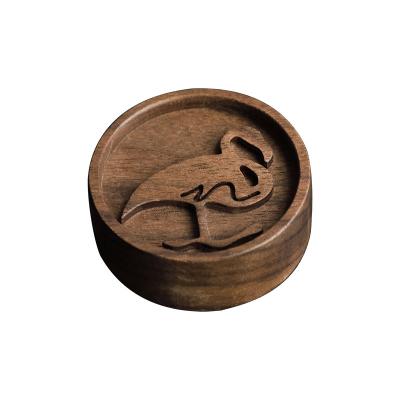 China Sustainable Aroma Wooden Aroma Diffuser Dish Oil Holder Wooden Aromatherapy Dish for sale