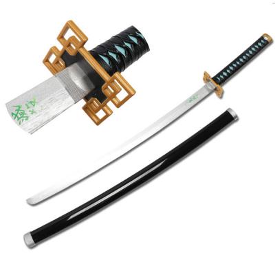 China Anime Party No Edge Bedroom Decoration Samurai Cosplay Bokken Wooden Training Sword for sale