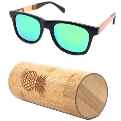 China Fashion YI Sunglasses With You Sunglasses Market Natural PC Plastic Bamboo Wood Sunglasses Custom Made for sale