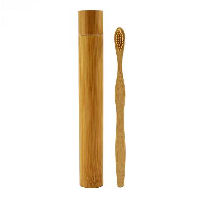 China Battery Operated Biodegradable Disposable Bamboo Tube Toothbrush Box Bamboo Toothbrush Packaging for sale