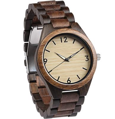 China Wholesale Japan Movement Big Date Automatic Promotion Watches Wooden Men Women Wrist Watches for sale