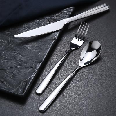 China Viable Factory Direct Wholesale Silverware Set Flatware Cutlery Including Stainless Steel Knife & Fork & Spoon for sale