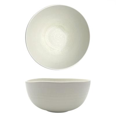 China Viable high quality crystal white kitchen serving china 4.5/6 inch mini soup food bowl set small ceramic rice cereal bowls for sale