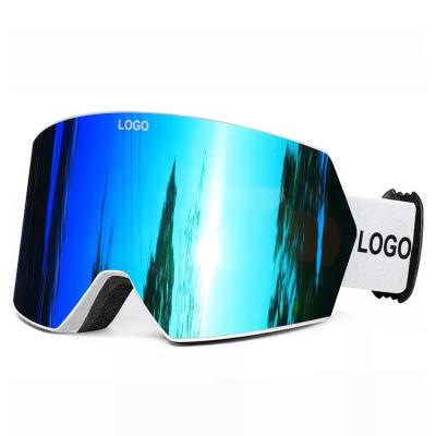 China UV400 Ski glasses large cylindrical wide field of vision ski goggles double anti-fog anti-ultraviolet cocker myopia goggles for men an for sale