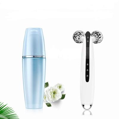 China Anti-puffiness 2020 new beauty instruments 3 in 1 cosmetic use vibration face slimming wrinkle roller for sale