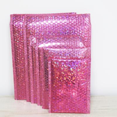 China Strong Adhesive/Shock-resistance/Waterproof/Nice Printing Mailing Bubble Mailer Bag Custom Envelope Poly Bubble Mailing Bubble Mailer Mailer Pink for sale