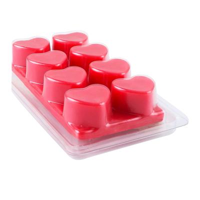 China Best Recyclable Selling 20mm Instant Wax Melts Clamshell Clamshell 5 Bar 1 Cavity Wax Melt Box 2022 for sale