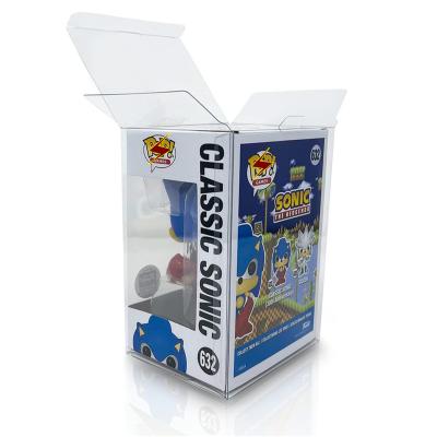 China Free samples offered high quality figures pack funko noise clear plastic protector 0.5 case glow standard packing for sale