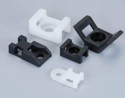 China HC-1 (hole diameter 3mm) nylon supply cable tie holder HC-1 plastic saddle-shaped nylon cable tie mount for sale