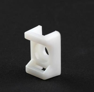 China Nylon Nylon Cable Tie Mounts Cable Tie Holder Black White With Self Adhesive Base for sale