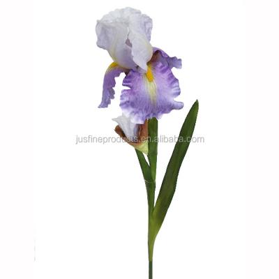 China Wholesale High Quality Artificial Iris Real Touch Silk Flower With One Stem 87cmH Simulation Flower And One Bud For Home Decor for sale