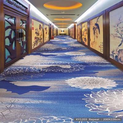 China Banquet Hall Nylon Printing Carpet Hotel Washable Green Printed Carpet Decorations Machine Style Polyester Tufted Carpet for sale