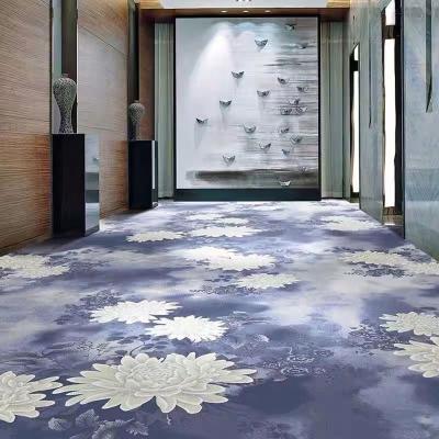 China Washable Wall To Wall Hotel Printed Carpet for sale