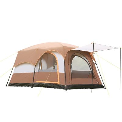 China Diagonal Bracing Type Custom Two Rooms&One Living Room Outdoor Camping Tent For Family Friends Traveling for sale