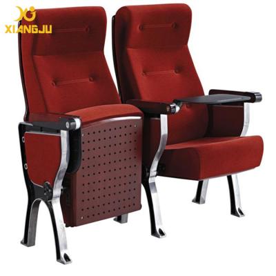 China Modern Wooden Conference Hall Chair With Folded Tablet for sale