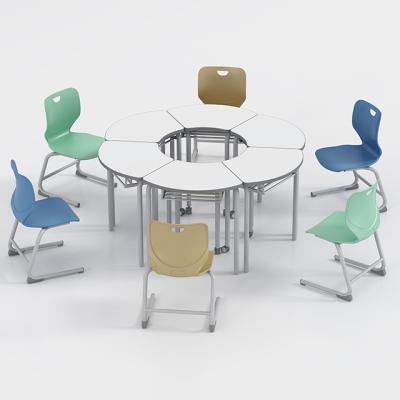 China modern school furniture, school desk chair, classroom desk chair for sale