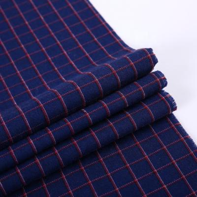 China Canvas Winter Gingham Men's Uniform Shirt Fabric For Stock Anti-Static Textiles Shirts For Man for sale