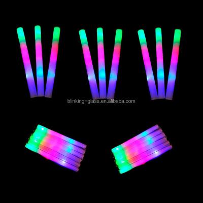 China Foam Colorful Glow Stick , Foam Light Sticks Foam Cheering Stick for sale