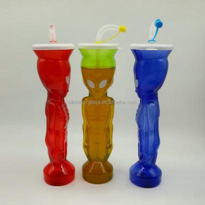 China Alien Sport Shape Plastic Fruit Water Cup for sale