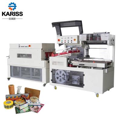 China Full Automatic Food L Bar Heat Shrink Wrapping Machine For Rigid Box for sale