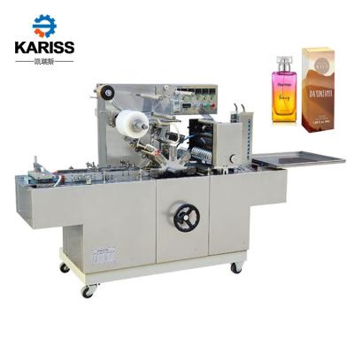 China Three Dimensional Food Cellophane Packaging Machine For Perfume Box Bopp Wrapping / Overwrapping Film for sale