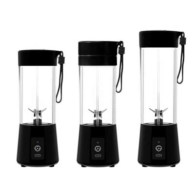 China Car Wholesale 6 Blades Juicer Cup USB Recharge 380ML Portable Juicer Blender Cup for sale