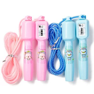 China Fitness Equipment Cartoon Counting Kids Jump Rope Length Adjustable Primary School Kindergarten Jump Rope for sale