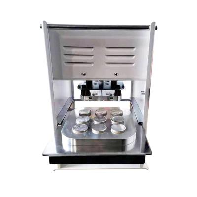 China Semi automatic manual food aluminum foil cup sealing machine/coffee capsule heat sealing machine for 15ml 2 4 6 9 hoels for sale