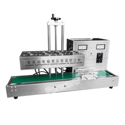 China High Speed ​​Food Jar Plastic Bottle Induction Sealer Aluminum Foil Sealing Machine With Continuous Belt for sale