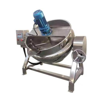 China iStainless Steel Gas Electric Steam Vegetable Processing Plant 50-500L Lined Kettle Pot for sale