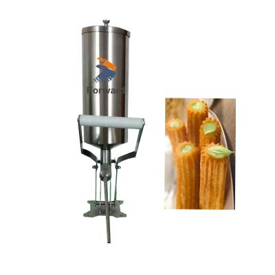 China Commercial sourcing high quality 2.3L stainless steel churro filler machine, jam chocolate churros filling machine for sale