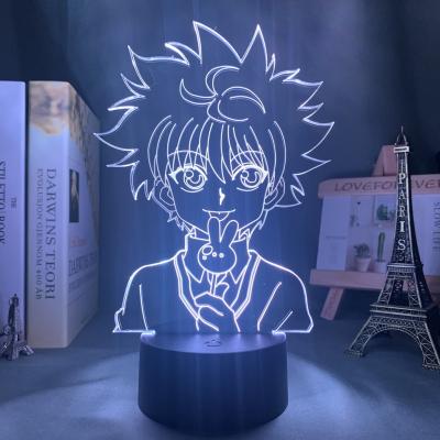 China Anime TW-1805 Modern Hunter X Hunter Killua 3d Led Lamp For Bedroom Decor Birthday Gift Acrylic Led Night Lamp for sale