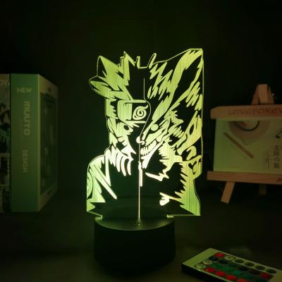 China Modern TW-184 Uzumaki and Kurama 3D Table Lamp for Home Bedroom Anime USB 3D LED Table Lamp in stock for sale