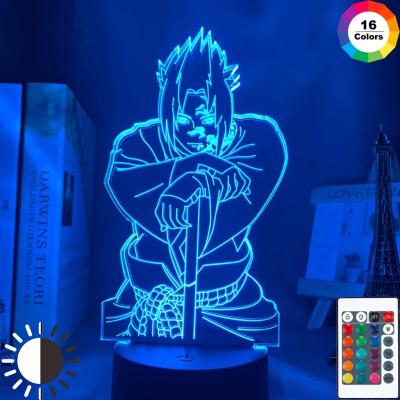 China Modern TW-1916 3d Lamp Anime Sasuke Light For Bedroom Decor Kid Children Birthday Gift Sasuke Lamp Light for sale