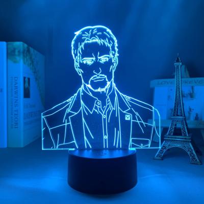 China Modern Anime TW-2003 Attack on Titan Reiner Braun LED Night Light Touch Sensor Attack on Titan USB 3d LED Desk Lamp for sale