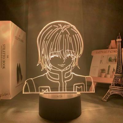 China Modern TW-2045 Kurapika Figure Acrylic Led Night Light Hunter X Hunter LED Desk Lamp For Kid Bedroom Decor Lighting for sale