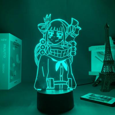 China Modern Touch Sensor Anime 3D Lamp TW-1594 My Hero Academia Himiko Toga Led Night Light For Bedroom Decor for sale