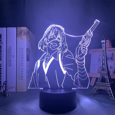 China Modern TW-2453 Kakegurui Midari Ikishima Led Night Light For KIDS Bedroom Decor Touch Sensor 7 Colors 3D LED Night Light for sale