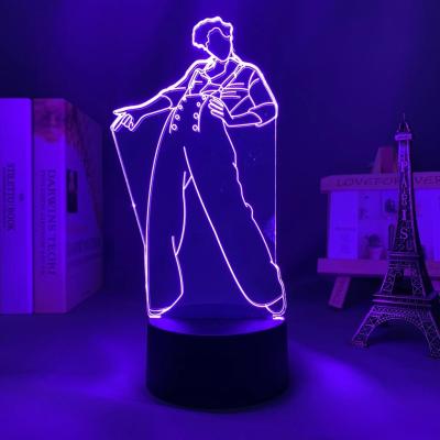 China Modern 3d Night Light Harry Styles Lamp Gift for Fans Harry Styles Bedroom Decor Touch Sensor Color Changing Work Light Led Desk Lamp for sale