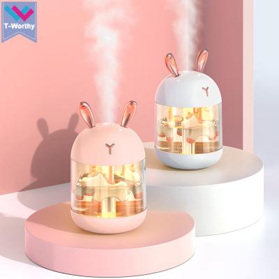 China LED Water Level Light Home LED Night Light Color Changing Mini Portable USB Air Humidifier LED Air Purifier for sale