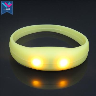 China Sound Sensor LED Wristband Silicone Sound Sensor LED Wristband Promotion Gift Noise Activated Led Wristband For Concert Party for sale