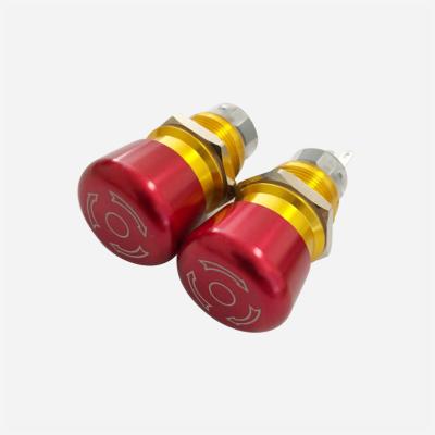 China Higher Quality Home Appliance 16mm Emergency Stop Push Button CE IP67 Momentary Push Button Switch for sale