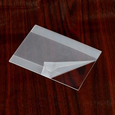 China Durable Eco-friendly supermarket display mini acrylic sign supermarket price label holder plastic price tags holder for sale