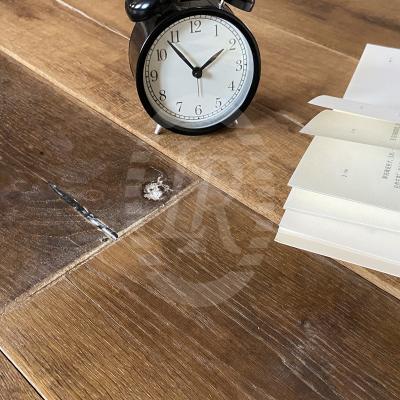 China Modern Luxury Antique BCDE Grade Watermark Natural Oiled Shaken 3 Layers French Oak Engineered Flooring for sale