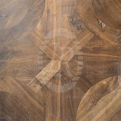 China Europen Shrunken Hill Versailles Style Oak Smoked Engineered Flooring for sale