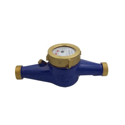 China High Performance DN25 1 Inch Dial Dry Brass Body Multi Jet Water Meter for sale