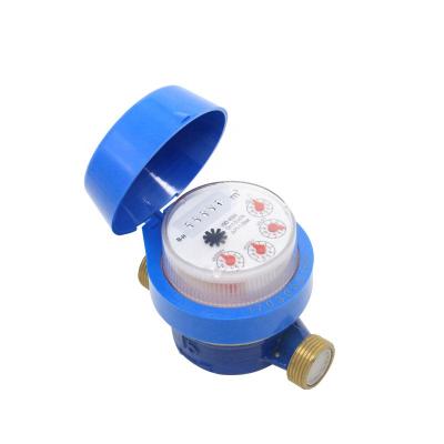 China High Performance DN20MM Plastic Brass Body Jet Mechanical Water Meter Alone for sale