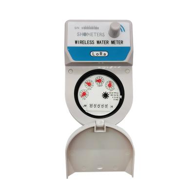 China Brass smart water meter 15mm~25mm AMR LoRa system water meter for residence screw typewater flow meter in china for sale